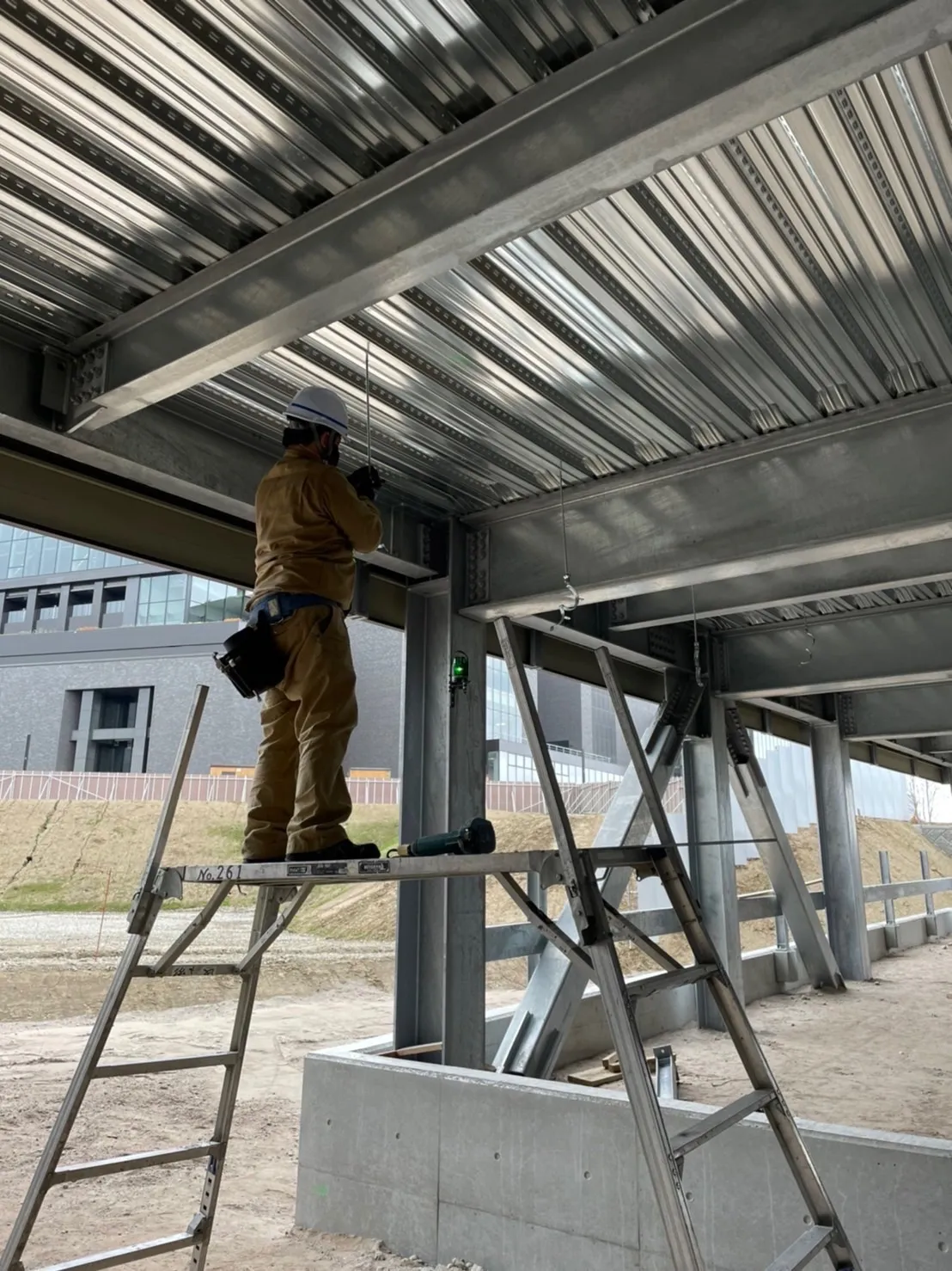 駐車場連結送新築工事